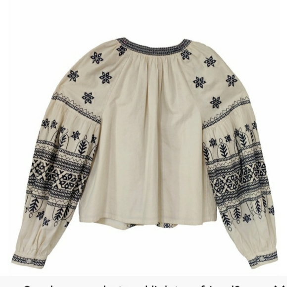 New with tags. Embroidered bomber jacket - Picture 2 of 2